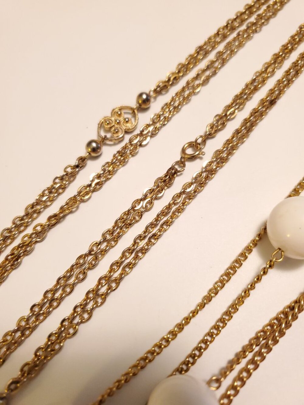 2 Double Length Necklaces, items # A-2133-2134, 94 grams. - Picture 4 of 8